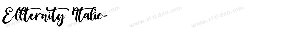 Ellternity Italic字体转换